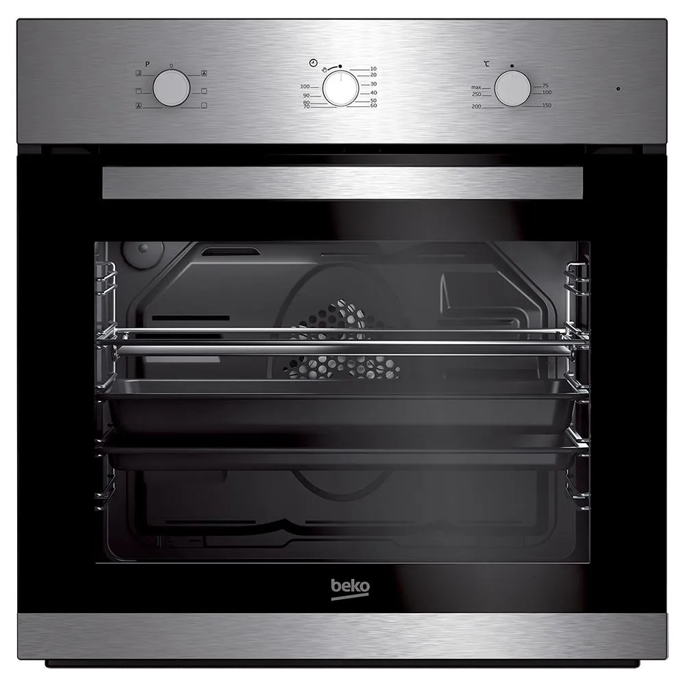 BEKO Forno Elettrico da Incasso Young BIE22101X Capacità 71 L Multifunzione Ventilato Colore Acciaio Inox