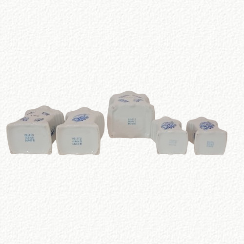 Set contenitori in ceramica di Delft 5 pezzi - immagine 9