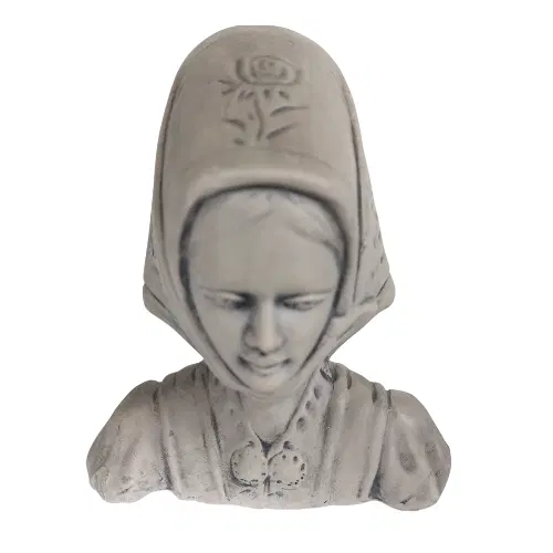 Coppia di busti sardi in ceramica Massidda - immagine 5