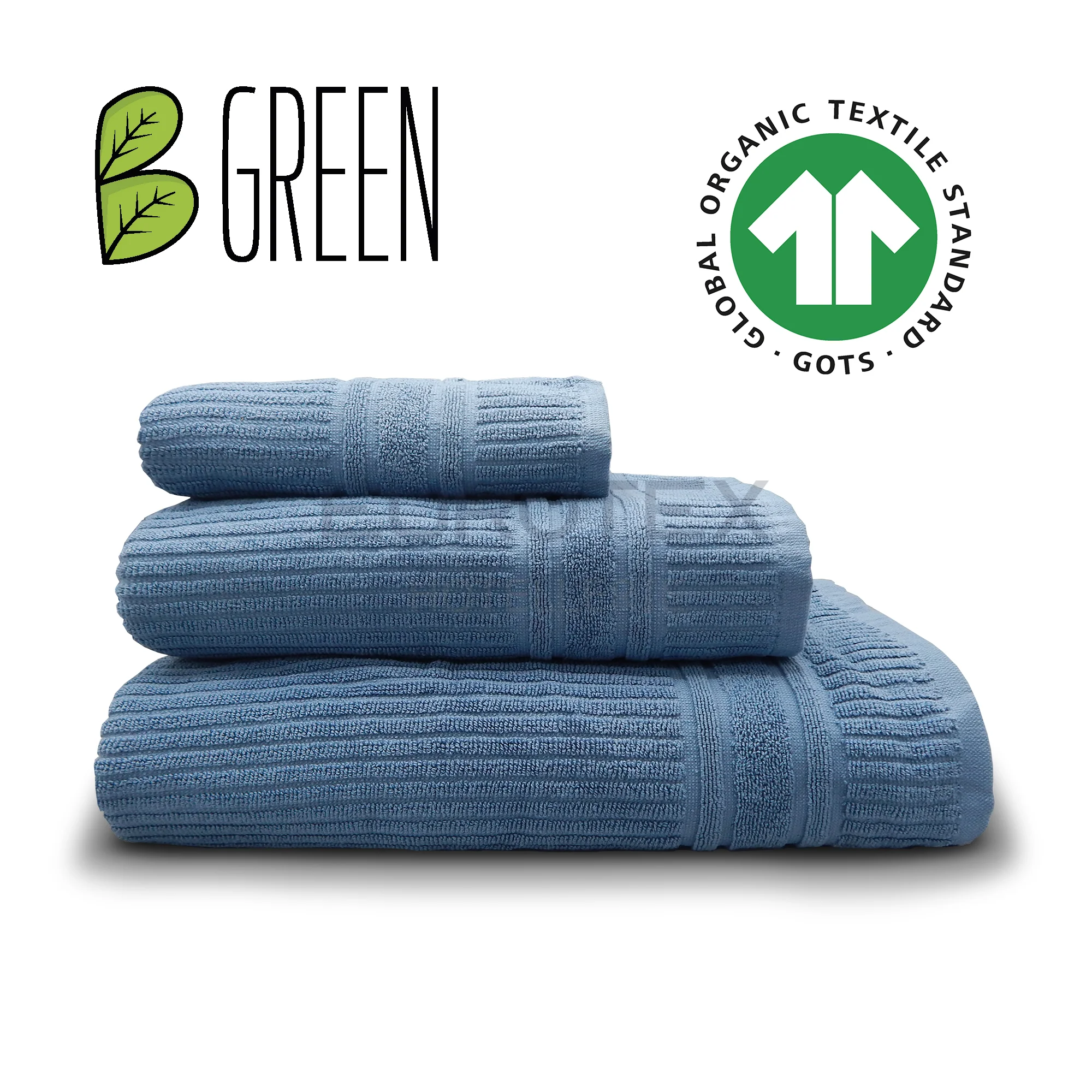 Asciugamani colorati Bgreen 450gr Avio GOTS