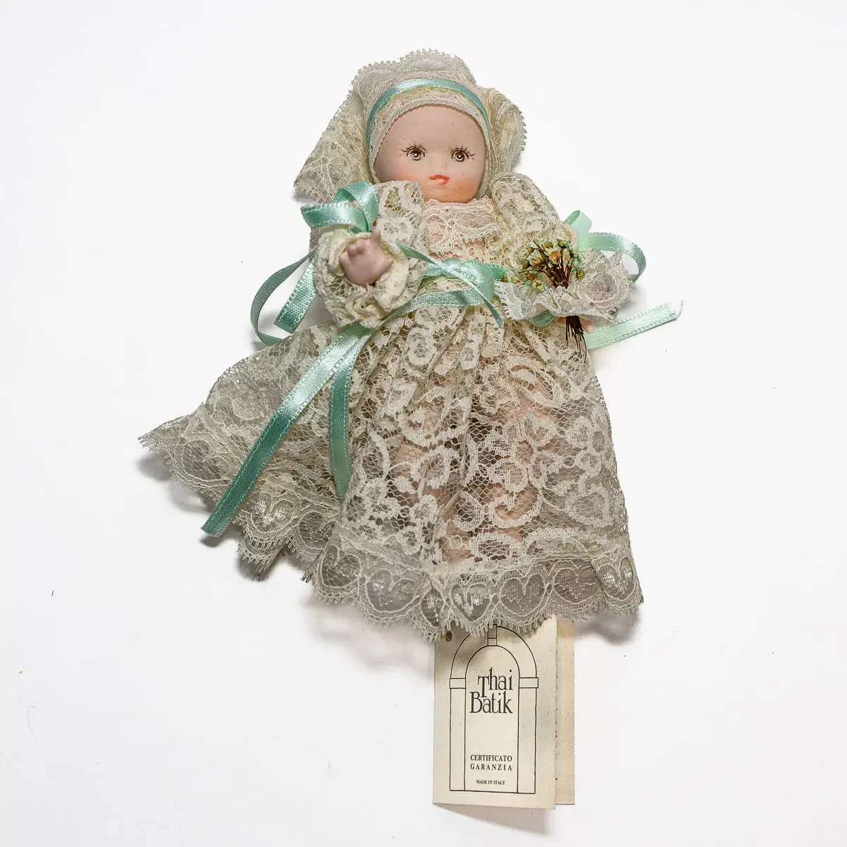Bambola in porcellana Thai Batik da collezione