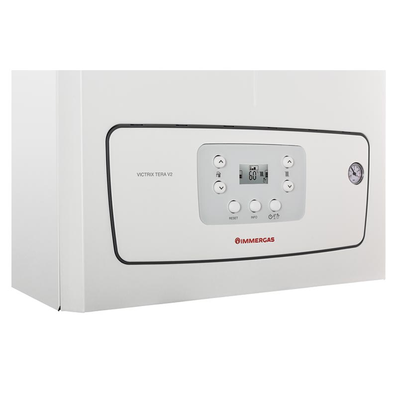 IMMERGAS – Caldaia Condensazione VICTRIX TERA 28 V2 3.032928 GPL con kit fumi originale - immagine 2