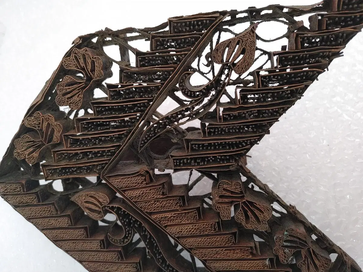 Timbro in legno stampa Batik antico - immagine 8