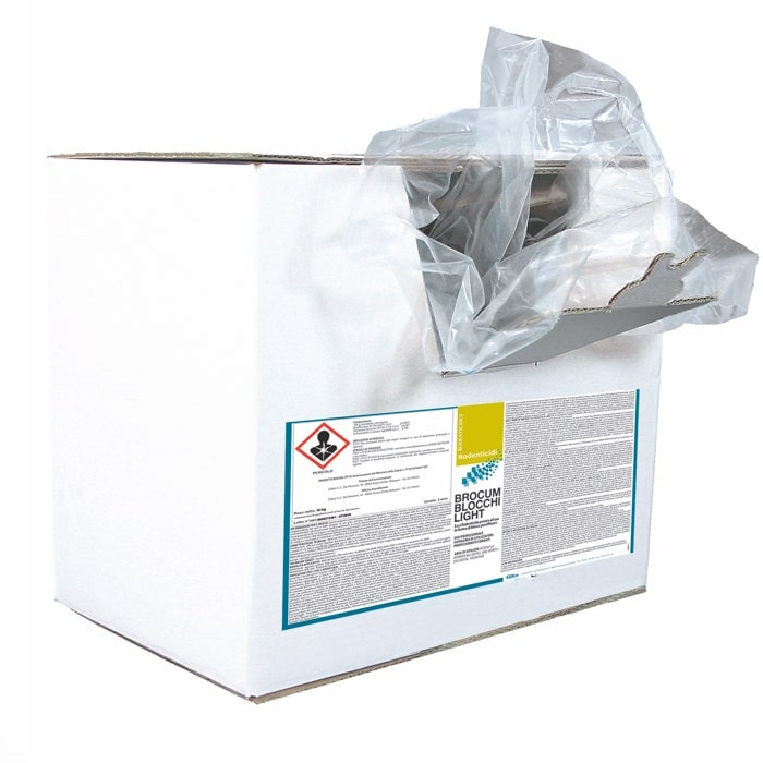 Esca rodenticida Brocum Light Blocchi (10 kg)