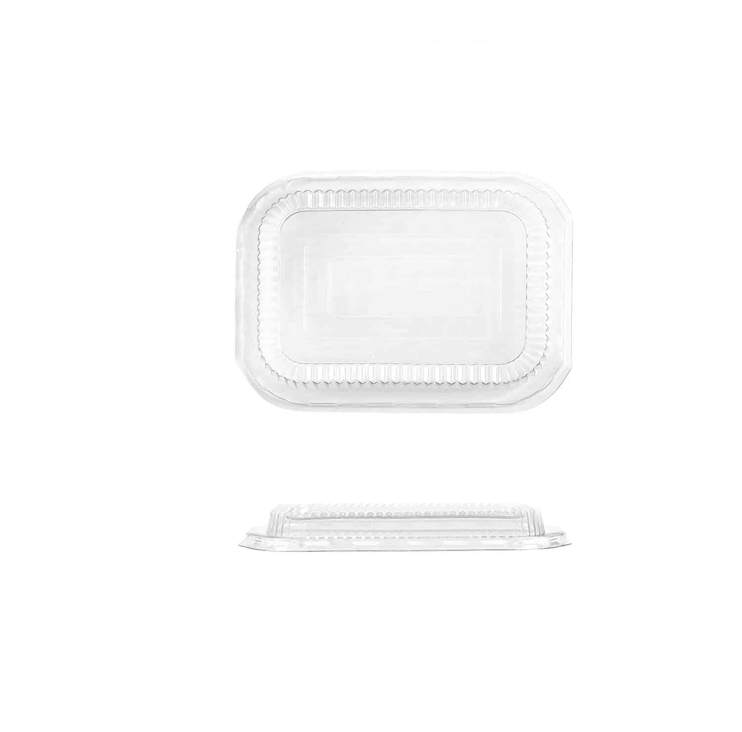 Vaschette alluminio con coperchio 8 porzioni | Contenitori usa e getta per alimenti SMOOTHWALL 322 x 262 x H 60 mm | Confezione da 25 pezzi - immagine 5