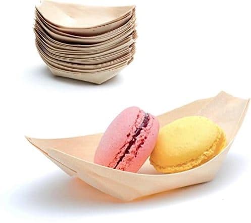 Barchette finger food in legno biodegradabili: Presenta i tuoi snack con stile e rispetto per l’ambiente – Confezione da 50 pezzi - immagine 2