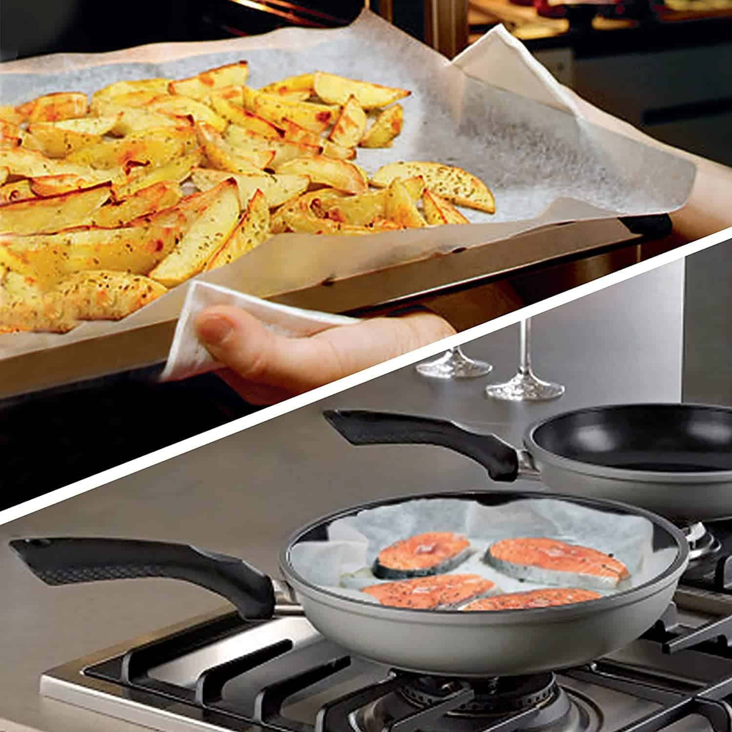 Carta forno antiaderente a fogli pretagliati – Confezione da 1000 pezzi, formato 39,9×60 cm - immagine 5