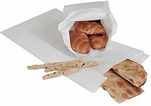 Sacchetti carta bianchi, buste carta alimenti, sacchetto carta kraft per cornetti, pane, pizze, dolci, confetti, caramelle - immagine 5