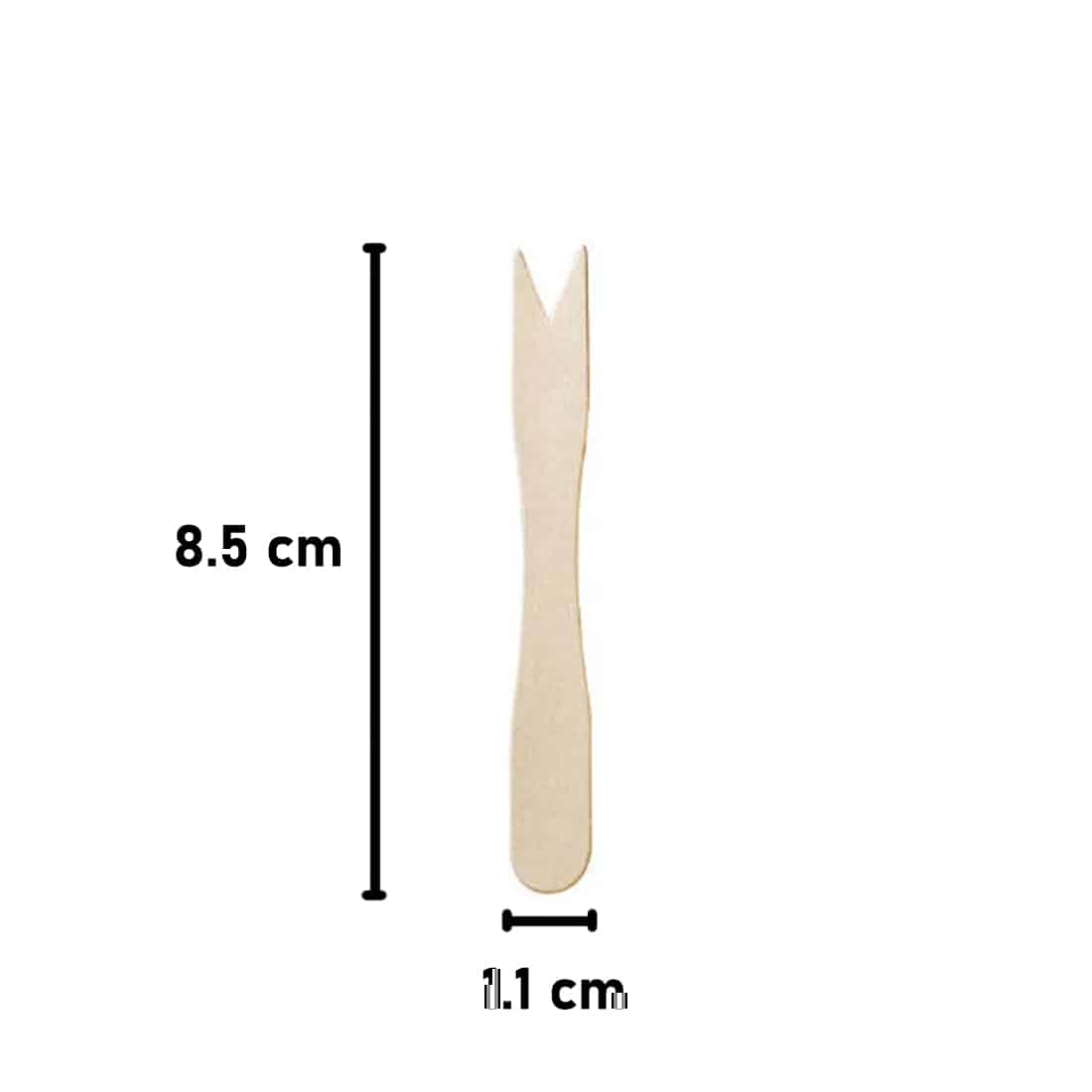 Forchettine in legno di betulla biodegradabili – Confezione da 1000 pezzi - immagine 2