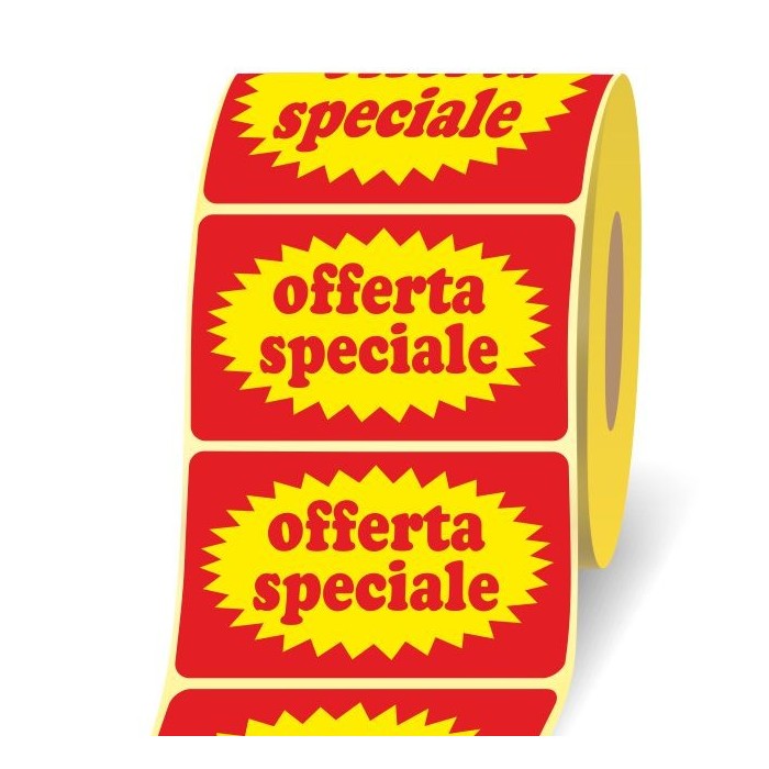 Etichette adesive promozionali per offerte speciali – Confezione da 1000 pezzi - immagine 3