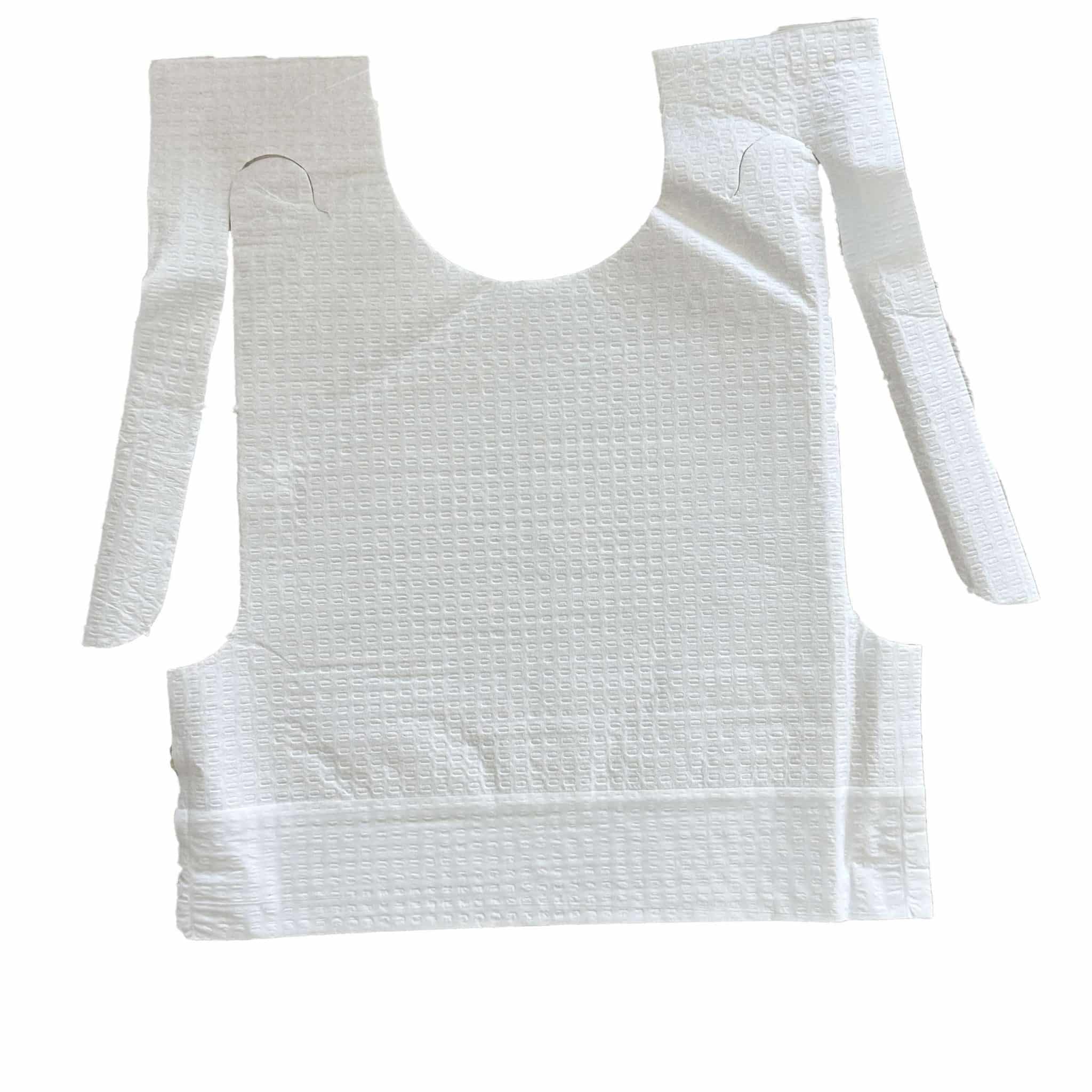 Bavaglini usa e getta bambini 27×34 cm: Bavette pappa svezzamento con tasca raccogli briciole – Set da 100 pezzi impermeabili - immagine 4