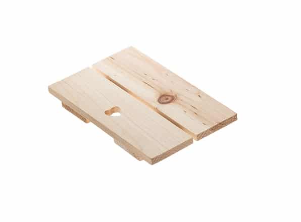 Vassoio in legno di abete 12.5×20 cm e 15×40 cm | Tagliere aperitivo rettangolare | Alzatina in legno per antipasti - immagine 3