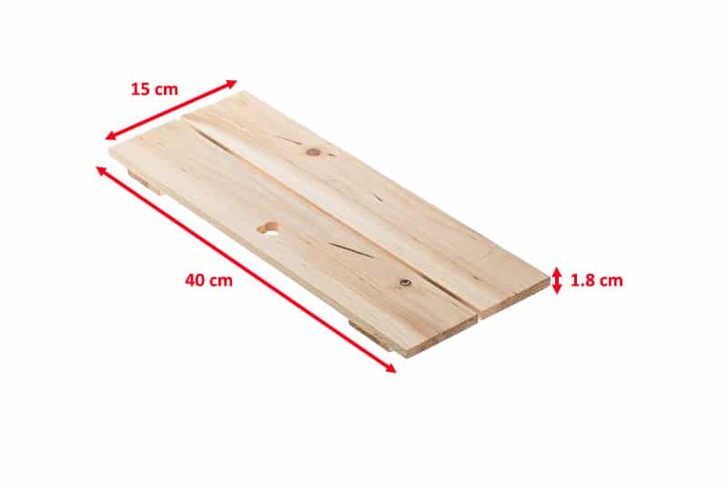 Vassoio in legno di abete 12.5×20 cm e 15×40 cm | Tagliere aperitivo rettangolare | Alzatina in legno per antipasti - immagine 8