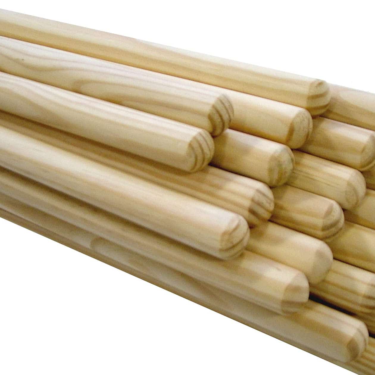 Manico scopa in legno con attacco universale e gancio per pulizie - immagine 3