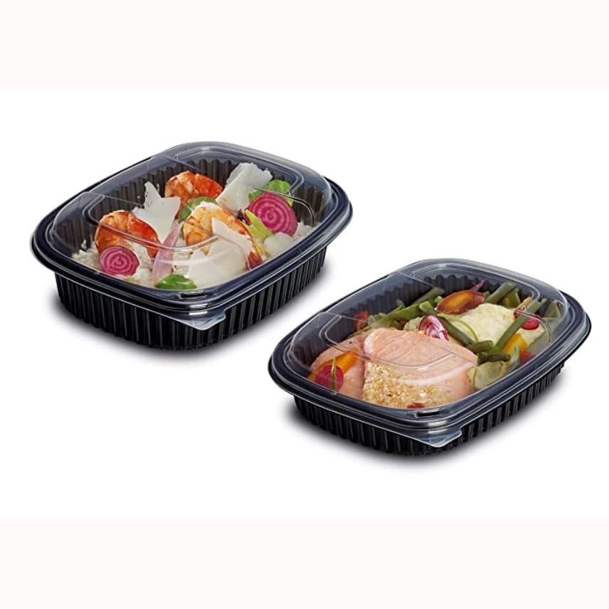 Contenitori in plastica per alimenti senza coperchio (1250 ml) – Set da 40 pezzi - immagine 2