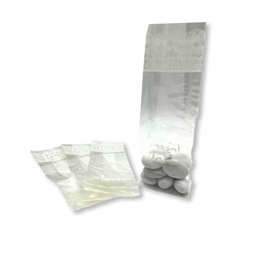 Bustine trasparenti per confetti: Eleganza e dolcezza per il tuo matrimonio – Confezione da 50 pezzi