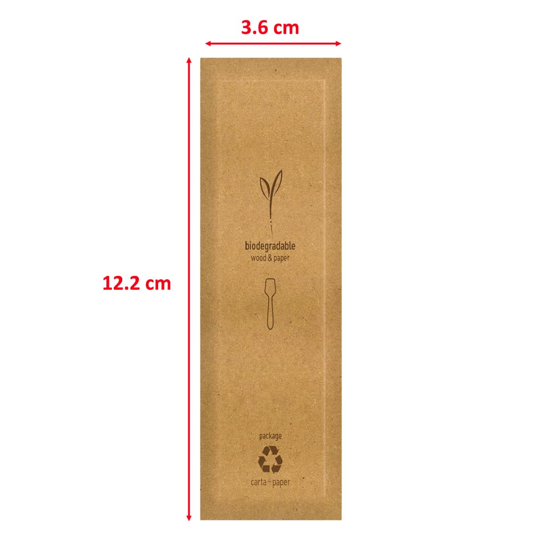 Cucchiaini palette gelato imbustate singolarmente per gelato e dolci in legno 100 pz - immagine 4