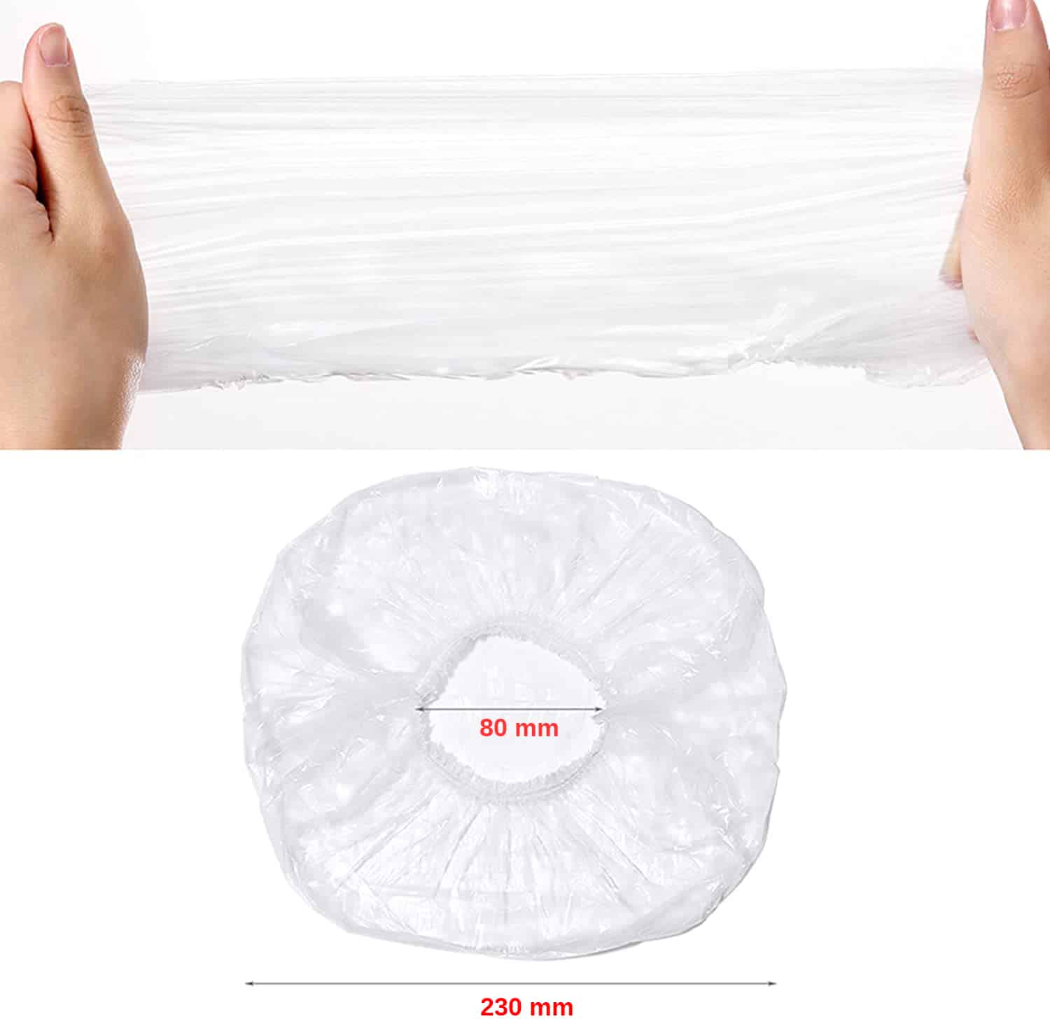 Cuffie capelli monouso imbustata singolarmente 1000 pezzi - immagine 7