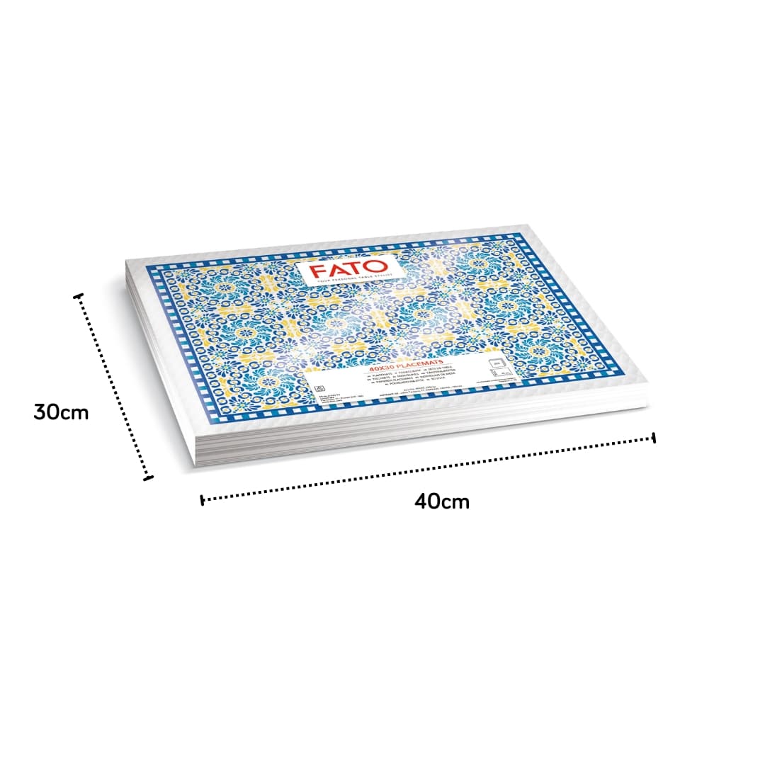 Set da Tavola Amalfi Monouso (Tovagliette + Portaposate + Bicchieri) | 750 pezzi - immagine 4