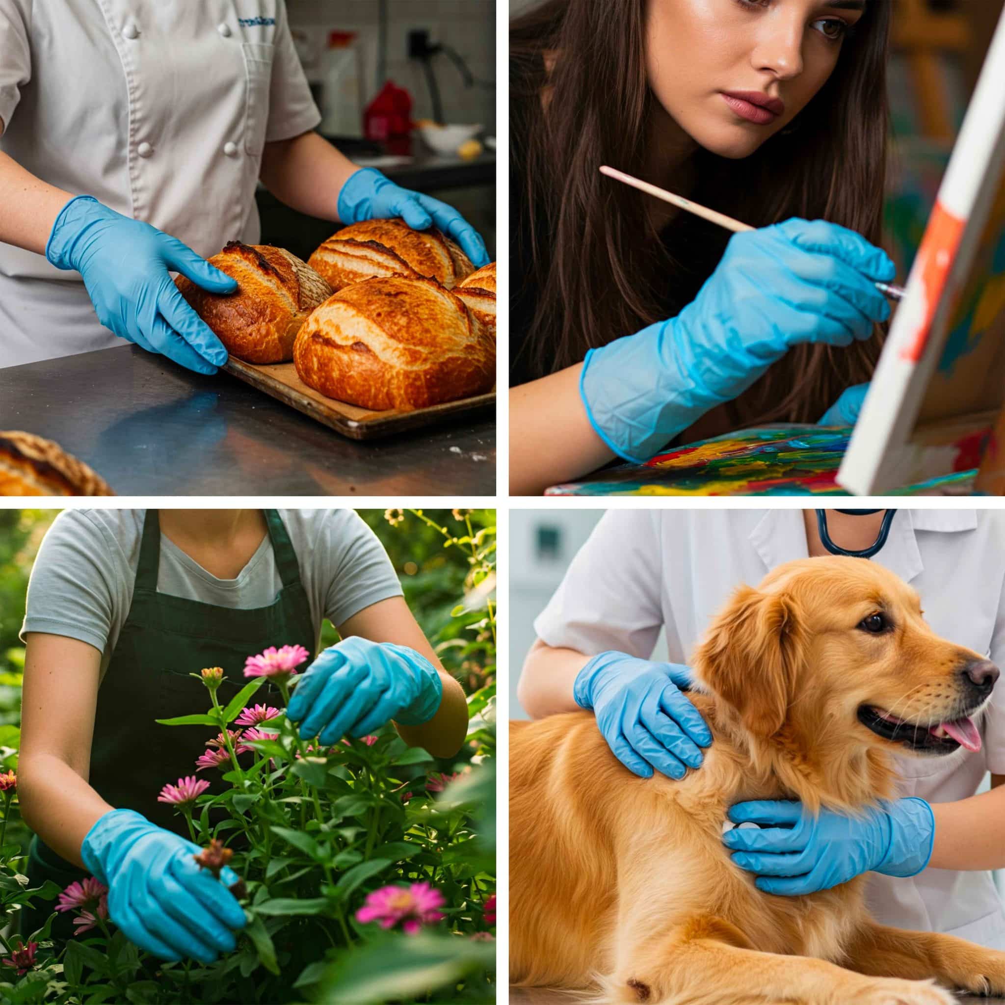 Guanti MAQA in nitrile colore Azzurro confezioni da 100pz - immagine 8