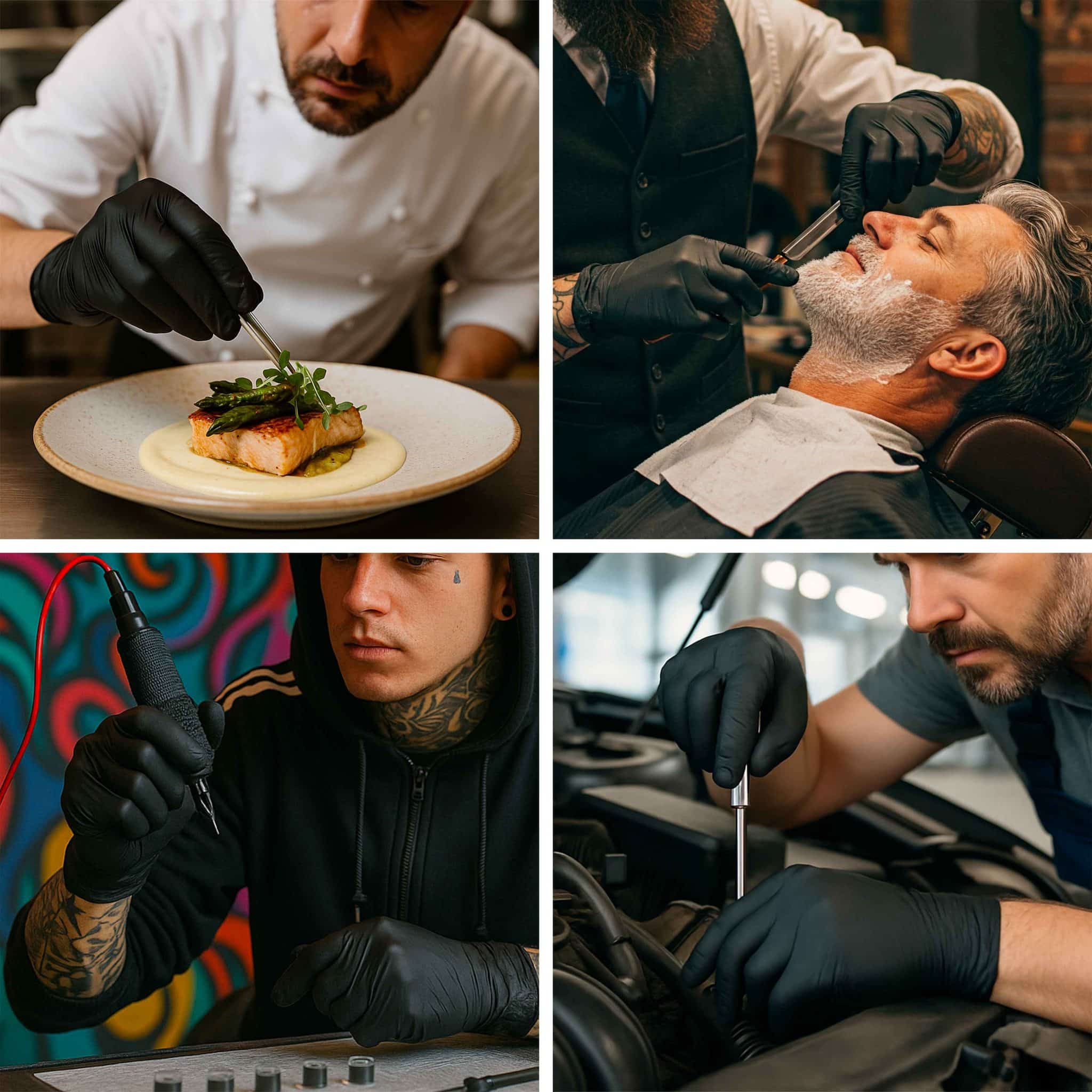 Guanti MAQA in nitrile colore Nero confezioni da 100pz - immagine 8